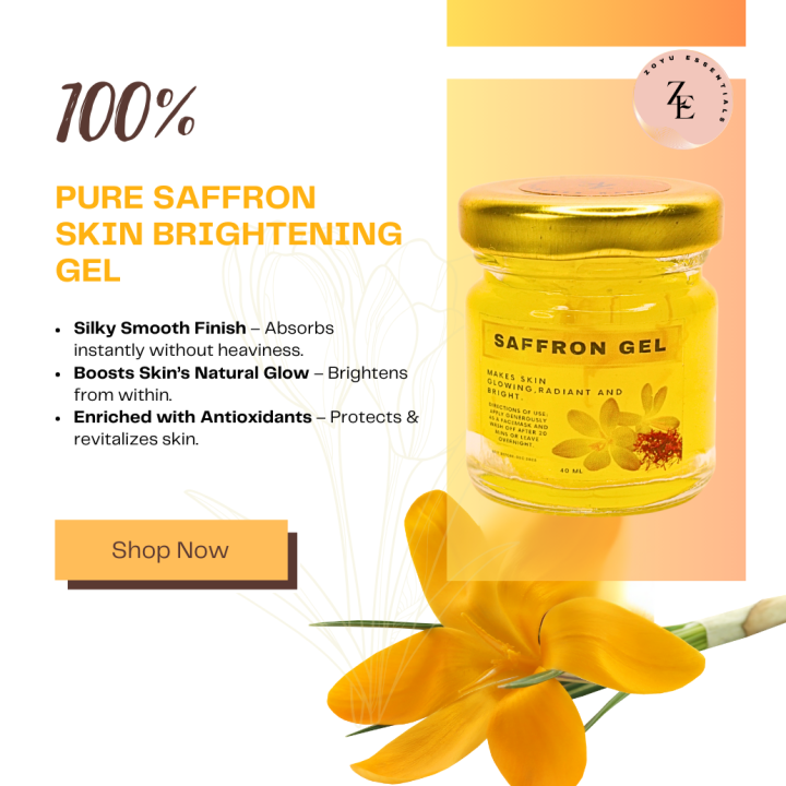 100% PURE SAFFRON SKIN BRIGHTENING GEL