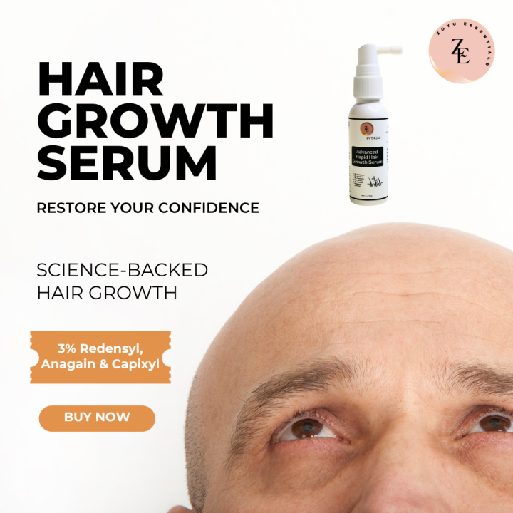 ADVANCED RAPID HAIR GROWTH SERUM BY DR.JAS (02 Pack bundle)